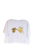 POLO CROP MUJER - COLOR BLANCO